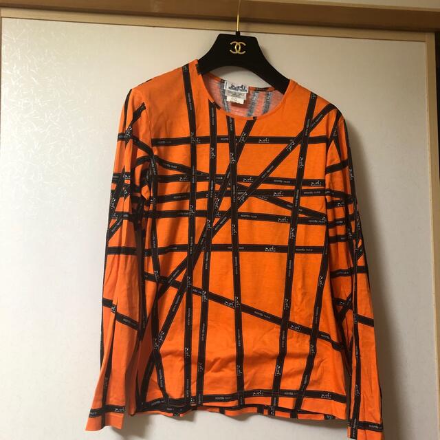 【お値下げ】エルメス　Tシャツ　オレンジ　正規品