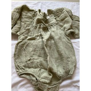 square frill  rompers(ロンパース)