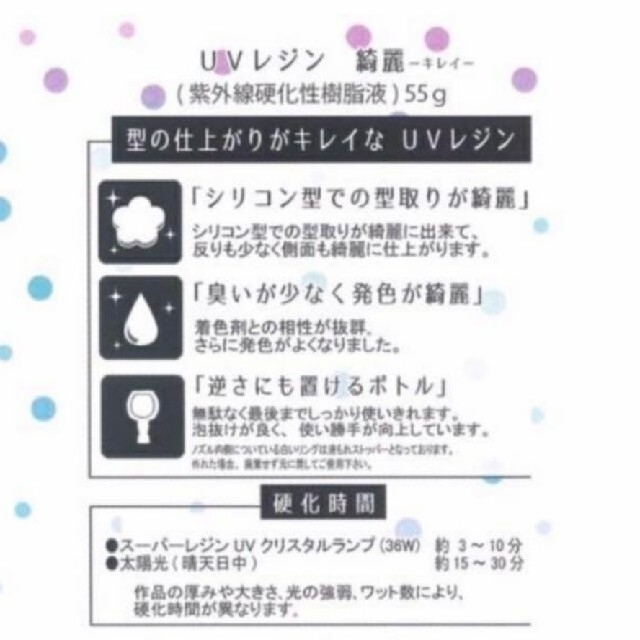 清原 キヨハラ 綺麗 レジン液 55g 7本セット ハンドメイドの素材/材料(その他)の商品写真