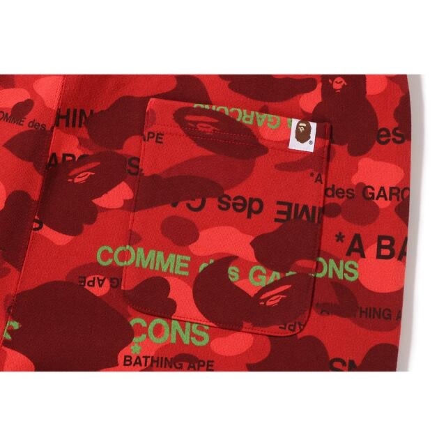 A BATHING APE(アベイシングエイプ)のCDG OSAKA×BAPE SWEAT PANTS    XL メンズのパンツ(その他)の商品写真