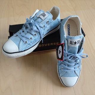 コンバース(CONVERSE)の新品未使用タグ付き　CONVERSEデニムスニーカー　スリッポンスニーカー(スニーカー)