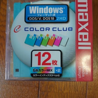マクセル(maxell)の3.5型Floppy Disk COLOR CLUB(12枚入)(その他)