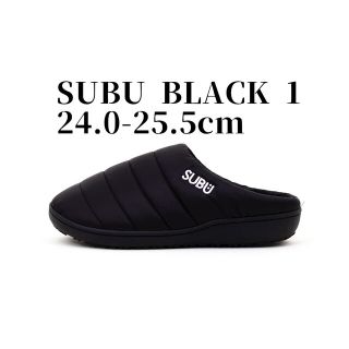 SUBU BLACK 1 24-25.5cm 黒　ブラック　冬のサンダル　スブ(サンダル)