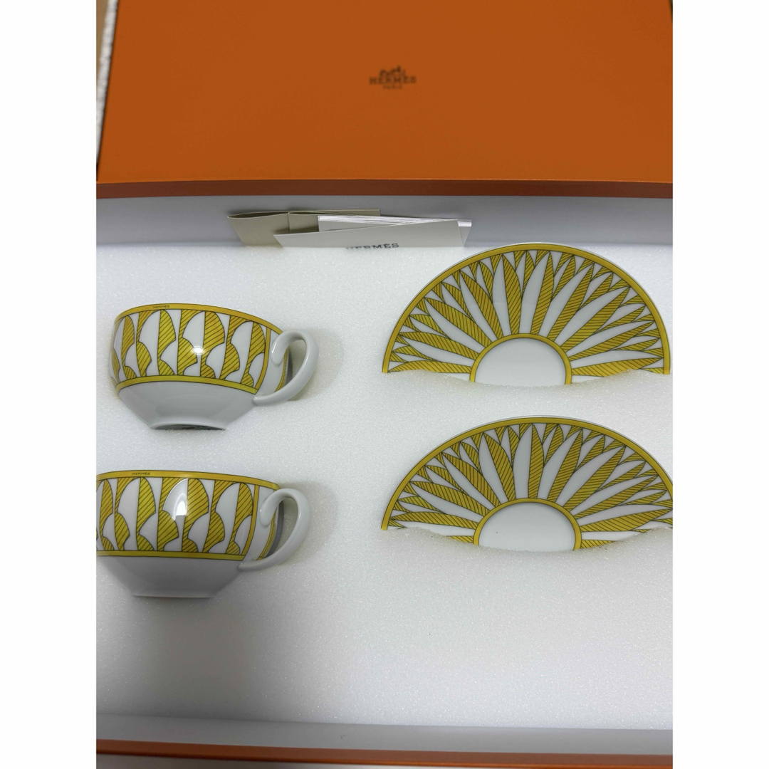 HERMES - 値下げ!新品未使用 エルメス ソレイユ ティーカップ HERMES - 値下げ!新品未使用 エルメス ソレイユ ティーカップ