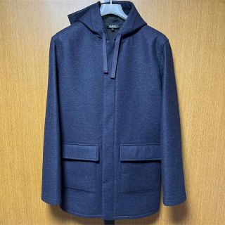 A.P.C. メルトンフーディコート サイズM 美品 NEW YORKで購入-