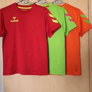 ヒュンメル(hummel)のヒュンメル プラクティス シャツ ドライＴシャツ Ｓ ３枚セット used 美品(ウェア)