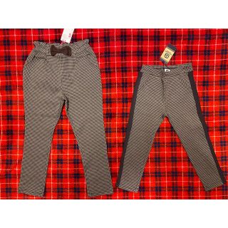 ニットプランナー(KP)の新品☆お揃いKPとKPboy☆チェック柄ストレッチパンツ☆匿名配送無料(パンツ/スパッツ)