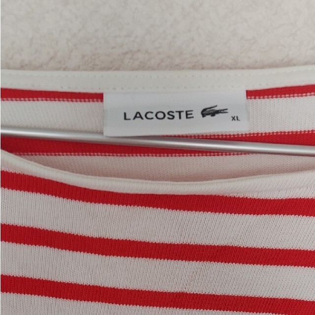 LACOSTE(ラコステ)のラコステ　リラックスフィット　ストライプデザインTシャツ　ボーダー レディースのトップス(カットソー(長袖/七分))の商品写真