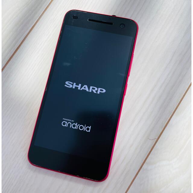 SHARP(シャープ)のSHARP AndroidONE ピンク スマホ/家電/カメラのスマートフォン/携帯電話(スマートフォン本体)の商品写真