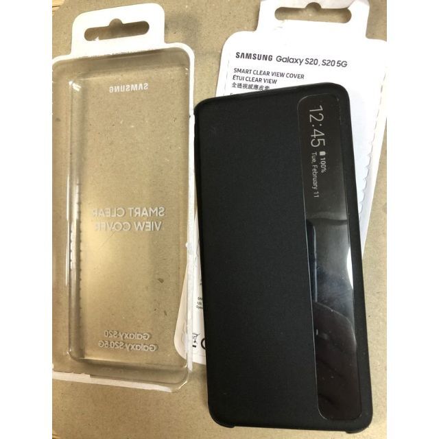 訳】Galaxy S20 Smart Clear View カバー 純正品