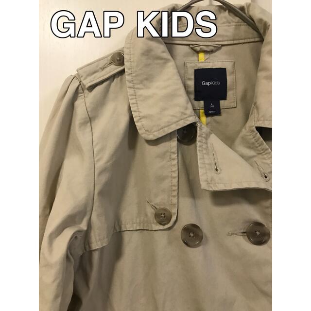 GAPKIDS ギャップキッズ トレンチコート ベージュ キッズ/ベビー/マタニティのキッズ服女の子用(90cm~)(コート)の商品写真