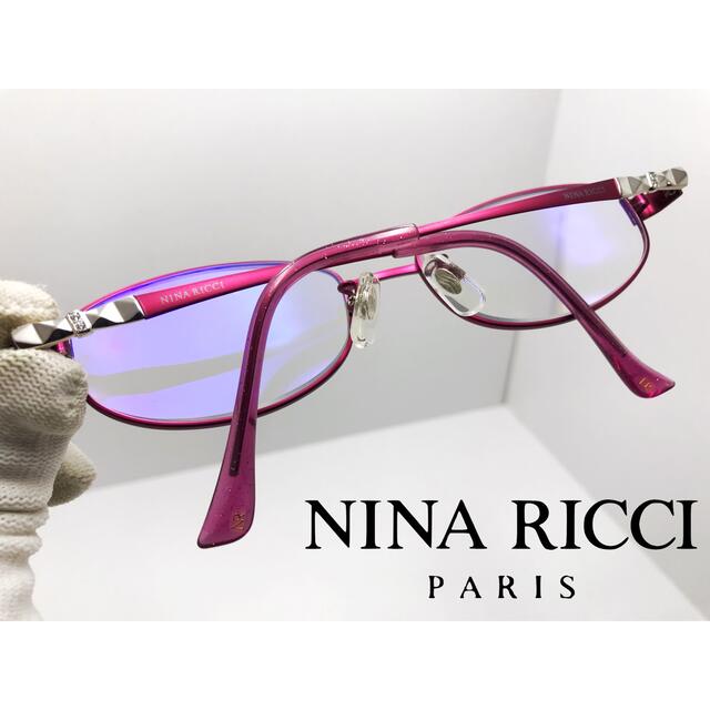 NINA RICCI(ニナリッチ)の【優良〜美品】NINA RICCI NR26596D メタル ショッキングピンク レディースのファッション小物(サングラス/メガネ)の商品写真