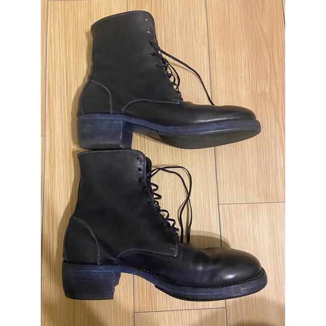 直送商品 GUIDI - 27.5cm レースアップブーツ ブラック 43 グイディ