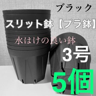 【スリット鉢】直径9cm 3号　5個【新品】(プランター)