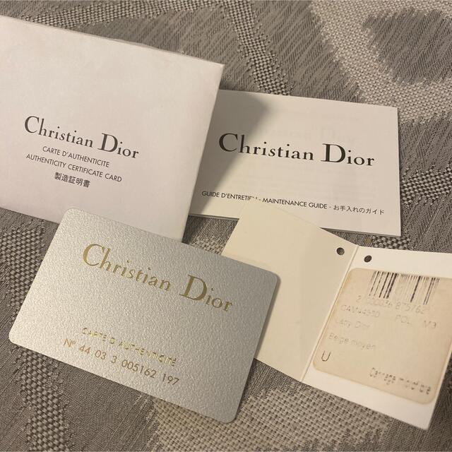 Christian Dior(クリスチャンディオール)の袋箱保証書付★レディディオール★ベージュカナージュキルティング レディースのバッグ(ハンドバッグ)の商品写真