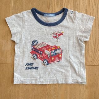 ファミリア(familiar)の専用　familiar(ファミリア)　ファミちゃん　消防士Tシャツ　80cm(Ｔシャツ)