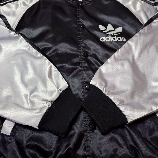 80s adidas 三本ライン ナイロンスタジャン 古着 アディダス | www