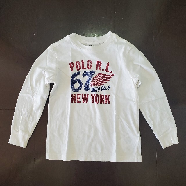 POLO RALPH LAUREN(ポロラルフローレン)のラガーシャツ、白ロンT キッズ/ベビー/マタニティのキッズ服男の子用(90cm~)(Tシャツ/カットソー)の商品写真