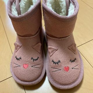 ビーデアール(B de R)の美品＊ピンク＊ネコちゃん＊ブーツ＊15センチ(ブーツ)