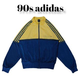 アディダス セットアップ/ジャージ (メンズ)(イエロー/黄色系)の通販 激安買う adidas ネイビー 黄色 ジャージ 90s アディダス 身幅61 ジャージ