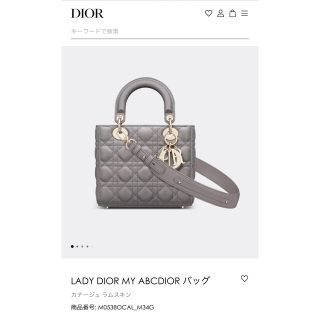 ディオール(Dior)のLADY DIOR MY ABCDIOR バッグ　(ショルダーバッグ)