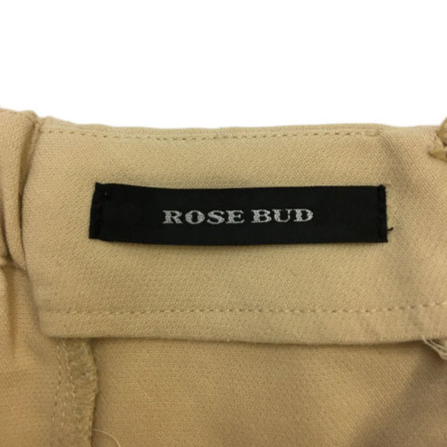 ROSE BUD(ローズバッド)のローズバッド パンツ ワイド ガウチョ クロップド 無地 F ベージュ レディースのパンツ(その他)の商品写真