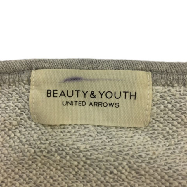 BEAUTY&YOUTH UNITED ARROWS(ビューティアンドユースユナイテッドアローズ)のB&Y ユナイテッドアローズ ビューティー&ユース トレーナー 七分袖 グレー レディースのトップス(トレーナー/スウェット)の商品写真