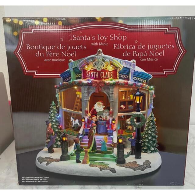 クリスマス オルゴール 8曲 サンタさんのおもちゃ屋さん 置物 飾り