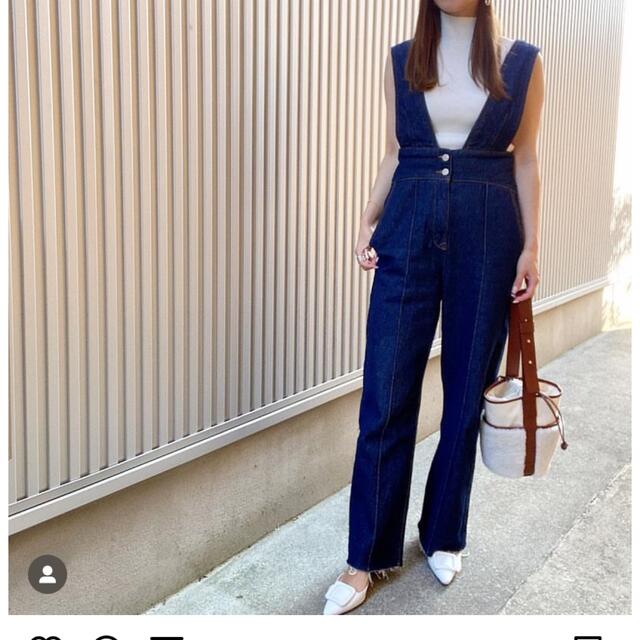 ZARA リラックスカットデニムサロペット