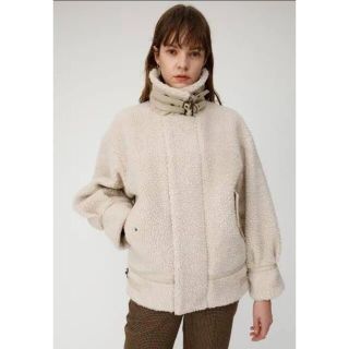 マウジー(moussy)のmoussy b3 ボアアウター　ホワイト(ムートンコート)