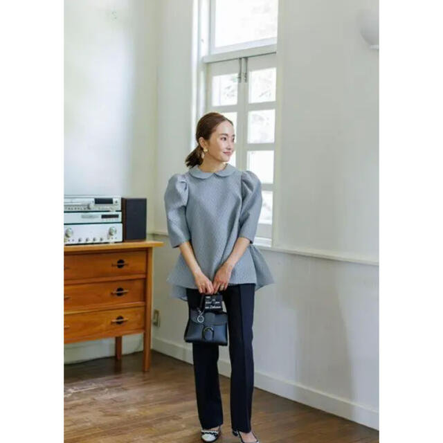 Bluelea Dot jacquard blouse ドットジャガードブラウス www.ngadirgo