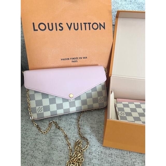 LOUIS VUITTON - LOUIS VUITTONダミエアズール ポシェット フェリーシーGM