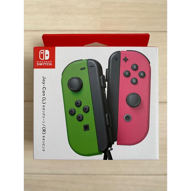【新品】 Nintendo Switchジョイコン　ネオングリーン　ネオンピンク通常版色