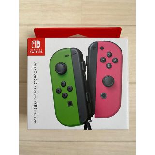 ニンテンドースイッチ(Nintendo Switch)の【新品】 Nintendo Switchジョイコン　ネオングリーン　ネオンピンク(その他)