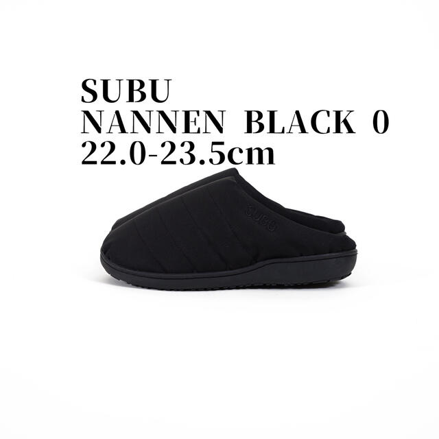 SUBU NANNEN  黒　BK 22-23.5cm サイズ0 難燃　キャンプ レディースの靴/シューズ(サンダル)の商品写真