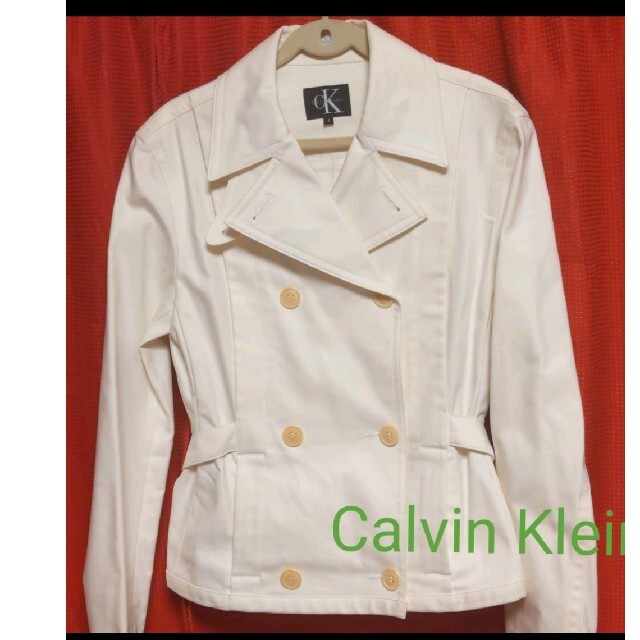 Calvin Klein(カルバンクライン)の☆C.K☆カルバンクライン☆ショートトレンチ☆美品 レディースのジャケット/アウター(トレンチコート)の商品写真