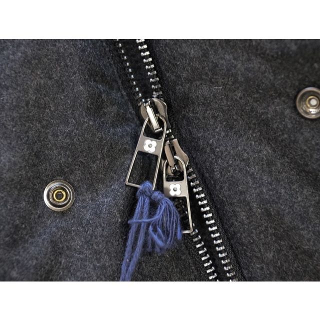 新品21万 LARDINI ラルディーニ ウールカシミア素材ファーダウンコート