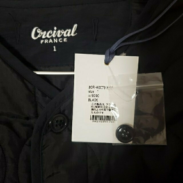 最短発送受付中 ORCIVALオーシバル キルトノーカラージャケット 1