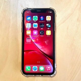 アイフォーン(iPhone)のiPhoneXR 64G プロダクトレッド　SIMロック解除済(スマートフォン本体)