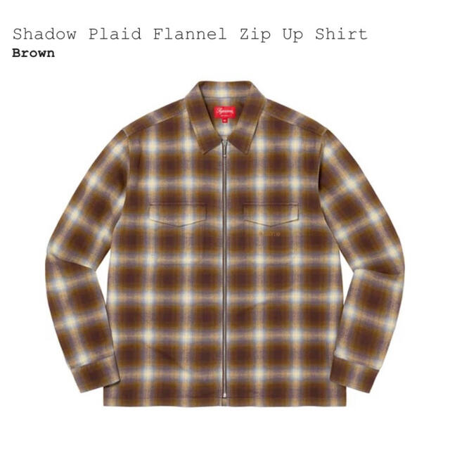 Supreme Shadow Plaid Flannel Zip Shirt M