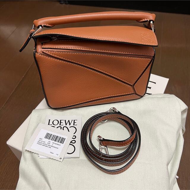 お見舞い LOEWE - LOEWE ロエベ ブラウン ショルダーバッグ ミニ
