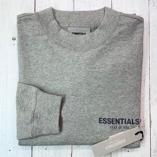 フィアオブゴッド(FEAR OF GOD)の【新作】入手困難！大人気！ESSENTIALS/ロゴ/長袖Tシャツ【XL】ロンT(Tシャツ/カットソー(七分/長袖))