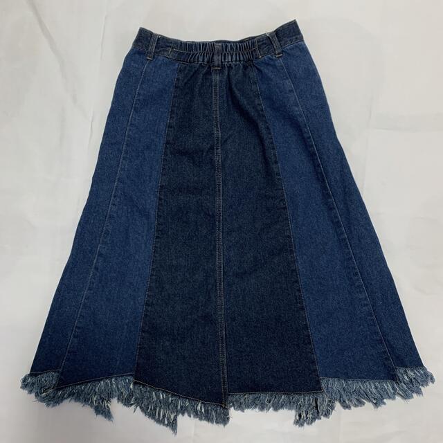 Riche glamour(リシェグラマー)のリシェグラマー デニム スカート Ｍ レディースのスカート(ひざ丈スカート)の商品写真