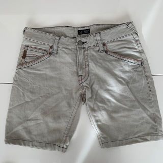 SALE/ ARMANI JEANS アルマーニ ジーンズ ショートパンツ カジュアル シャンブレー ベージュ (メンズ 38) N5848