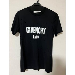 ジバンシィ(GIVENCHY)の週末限定値下げ　美品　ジバンシー　デストロイ加工　ロゴTシャツ(Tシャツ(半袖/袖なし))