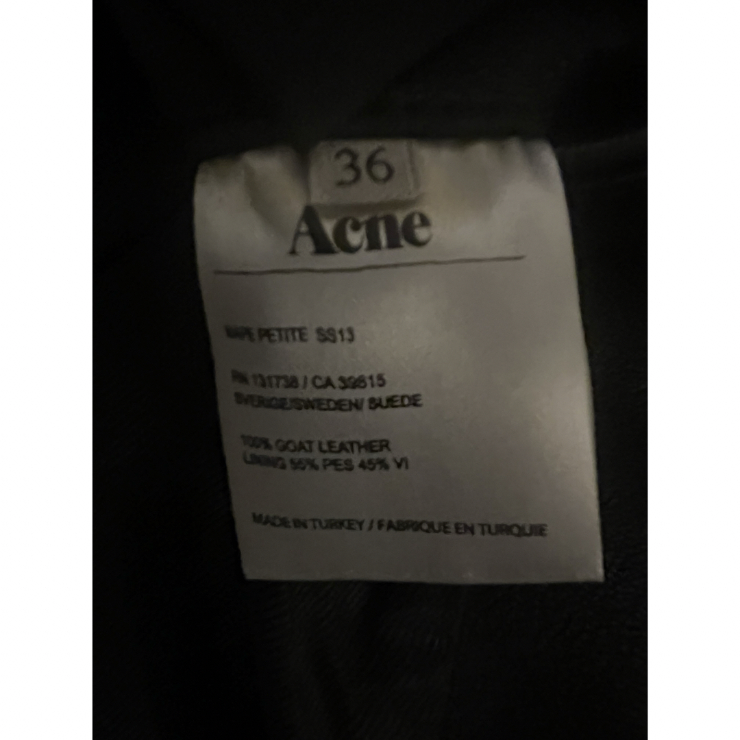 Acne Studios - 最終値下げ ACNE STUDIOS レザージャケット Acne Studios - 最終値下げ ACNE STUDIOS レザージャケット