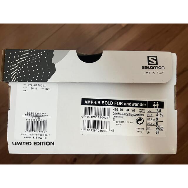 and wander × SALOMON (26cm) 2