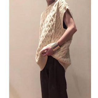 AURALEE 19AW アランニット　ケーブル セーター　ニット　オーラリー