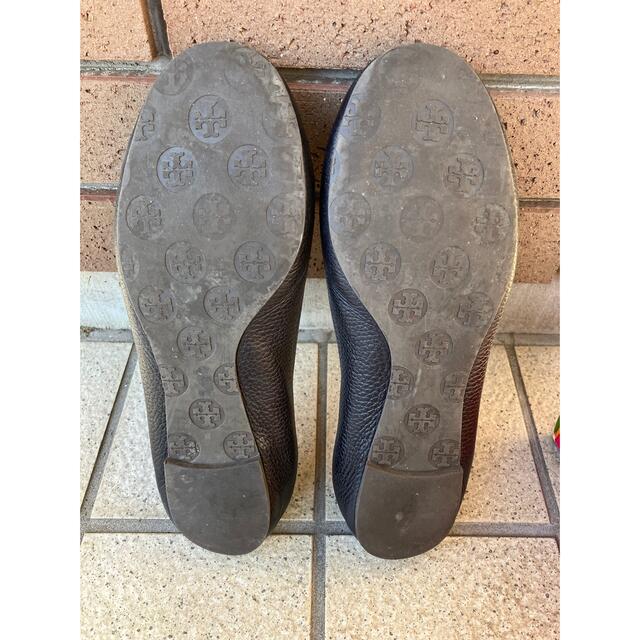 Tory Burch(トリーバーチ)の【中古:26.5cm】Tory Burch フラットシューズ ネイビー レディースの靴/シューズ(バレエシューズ)の商品写真