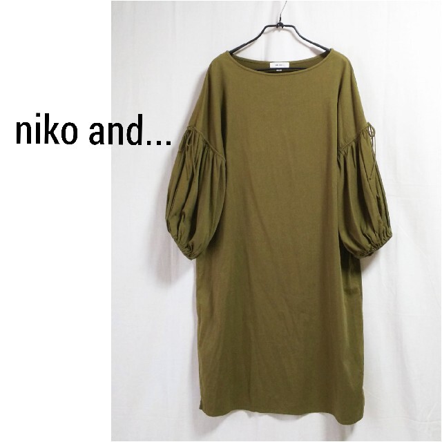 niko and...(ニコアンド)のniko and... ニコアンド ワンピース ロングチュニック 袖ボリューム レディースのワンピース(ひざ丈ワンピース)の商品写真